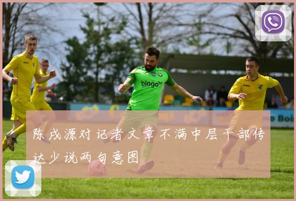 陈戌源对记者文章不满中层干部传达少说两句意图